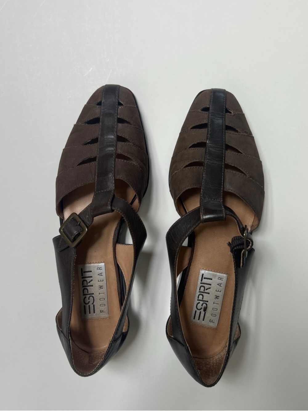 Esprit Fisherman’s Leather Sandals with Buckle